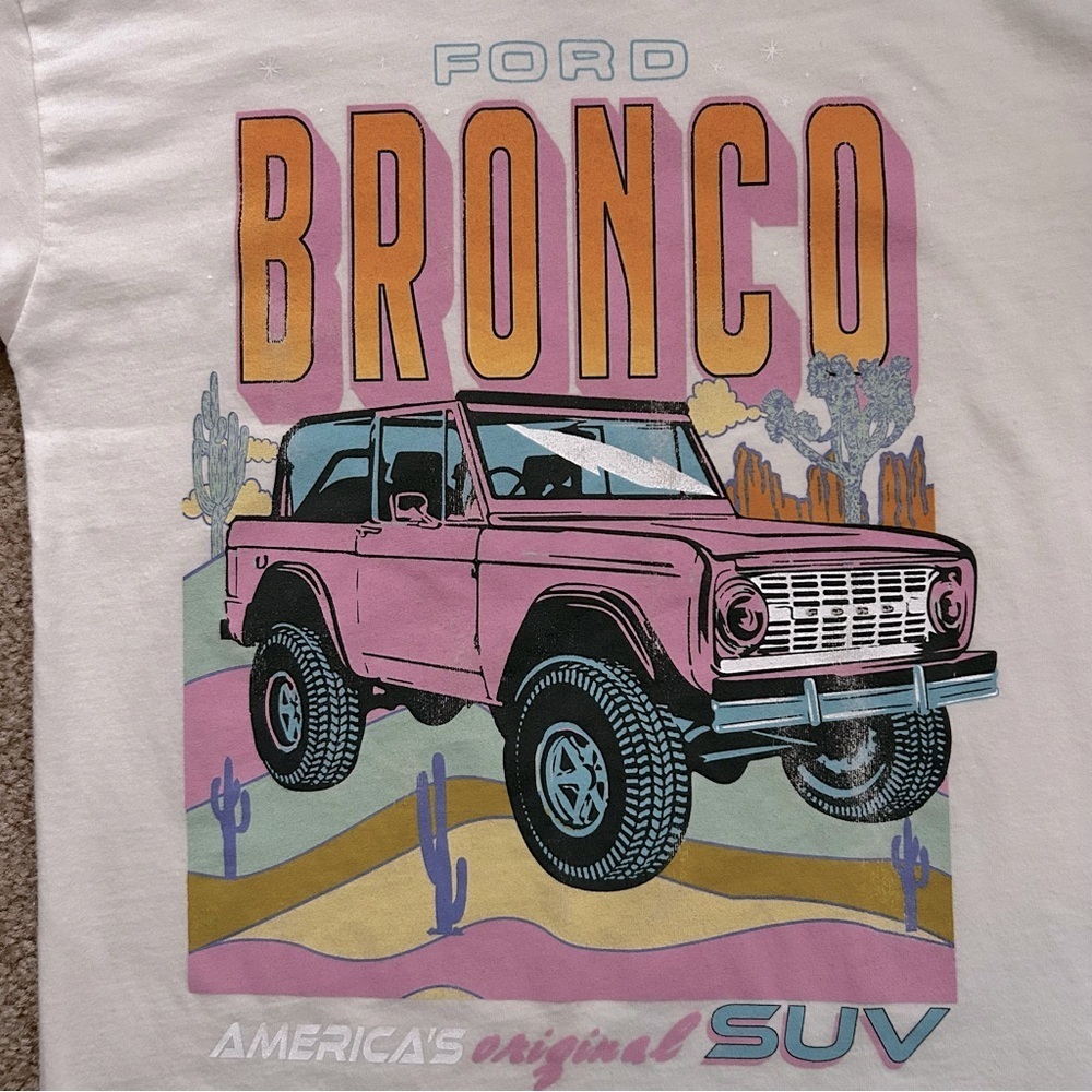 Ford Bronco Crewneck Graphic Short Sleeve Tee - Picture 3 of 7